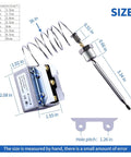 High Limit Fryer Switch Replacement For Deep Fryers 450F Safety Thermostat Three Eighths Inch MPT with dimensions shown