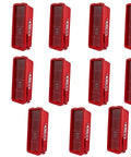 Rugged Red Surface Mount Fire Extinguisher Cabinet With Integrated Hammer Tool For Five Pound Extinguisher Outdoor Dead Nuts Secure Lock Box Flat Out Durable Set Of Fifteen, displayed in a group of 15 cabinets.