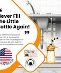 Soap Dispenser Conversion Kit With Kitchen Sink Extension Tube Fits Most Containers Made In USA under-sink setup