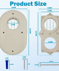 3 Inch Horizontal Vent Termination Kit With Screws For Outside Wall Water Heater Replacement Part Easy Install Outdoor Vent Cap