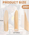 200 Pack Solid Wood Pocket Hole Plugs For Woodworking Jig Pine Plugs For Three Eighths Inch Holes size dimensions view