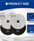 4 Inch Diamond Grinding Pads For Concrete Granite Marble Stone Set Of 2 Pieces Dry And Wet Polishing Shaping Beveling Smoothing