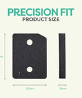 Toe Kick Plinth Filter Replacement For T1 Dryers 9164761 By JASCODE Lint Foam Filter Pack shown with dimensions 207mm x 157mm x 30mm