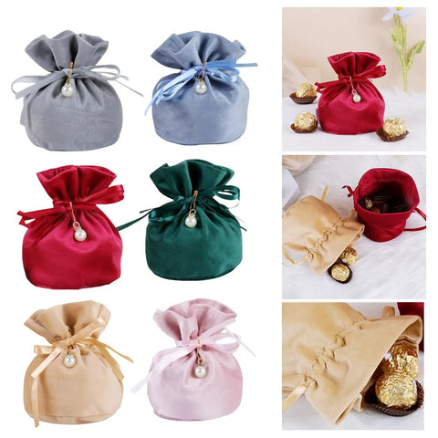 Plush Gift Bags 20 Pack For Candy Packaging And Party Supplies Ideal For Wedding Planners And Event Organizers Drawstring Closures