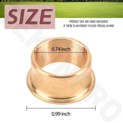 Two Pack Heavy Duty Oilite Bushing Direct Drop Replacement For 121756 2 Fits Grasshopper Zero Turn Mower Deck Bearings Built Tough For Real World Hustle