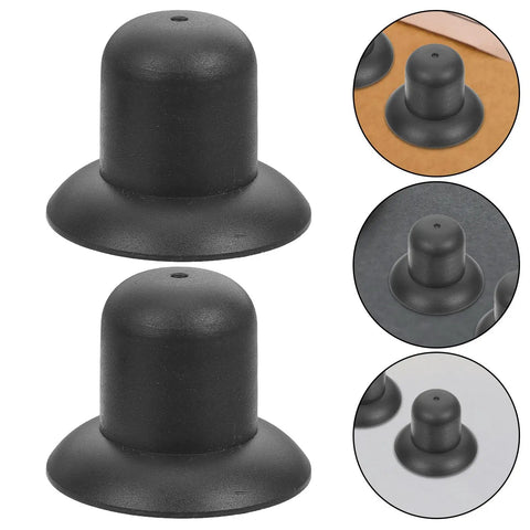 Slick Replacement Patio Umbrella Screw Caps Kit Two Pack Black Weather Resistant Plastic Top Ends For Easy Backyard Repair And Beach Vibes Secure Fit Universal Style For Outdoor Fishing Gadgets. Two black plastic umbrella tip caps