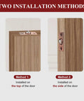 Badass Stainless Steel Ball Catch Latch Pair For Closet Doors And Cabinet Drawers installation methods on wood doors shown.