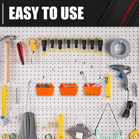 Premium Pegboard Hooks Assortment Kit With 278 Pieces And Bins For Garage Wall Organization Set For Hanging Tools display