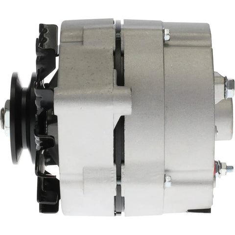 Straight Bolt Swap 10SI Alternator Conversion Kit For Ford Jubilee NAA Tractors 12 Volt 63 Amp side view showing detailed components.