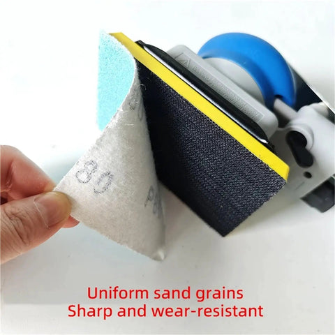 Versatile 75x100mm Ceramic Square Sandpaper Sheets For Car Putty Sanding shown with uniform grains, ideal for fine polishing.