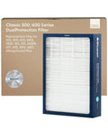 Replacement Filter For Classic 500 600 Series Dual Protection With Smoke Stop Upgrade Activated Coconut Carbon front view