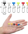 Colorful Sinker Slides For Fishing Rigs With Duo Lock Snaps, Heavy Duty Sinker Connectors For Saltwater And Catfish Rigs
