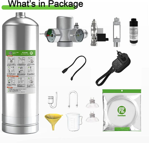 Pro Grade 5.5L Aquarium CO2 Generator System With Regulator And Needle Valve Bubble Counter Stainless Steel DIY Reactor Kit