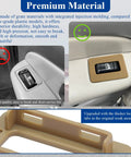 Tan Rear Power Window Switch Trim Replacement Cap Cover No Fuss 2 Pcs Fits Escalade Avalanche Silverado Tahoe Suburban Sierra Yukon 2000 To 2002 Driver And Passenger Side No Window Switch Included With Removal Tool, installed view showing premium material and fitment.