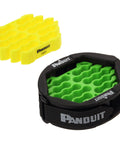 Tak Ty Cable Organizer Tool Kit For Up To 24 Data Cables With Jacket Cover, includes green and yellow organizing inserts