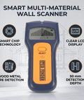 Marhynchus stud finder wall scanner with smart chip technology and clear LCD display for accurate detection results.