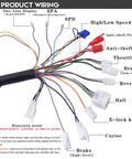 Wiring diagram for Beefy 72V 3000W Brushless DC Motor With Temperature Sensor And Real Time Thermal Monitoring