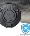 No Sweat Waterproof Rv Shore Power Inlet With Integrated 16 Inch Extension Cord 15 Amp 125 Volt AC Port Receptacle Box for Campers And Trailers in rain.
