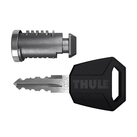 One Key System 16 Lock Cylinders Pack Black Replacement Kit with key and cylinder visible, durable steel construction.