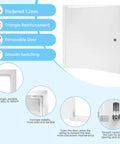 24 Inch Drywall Access Panel Metal Wall Door Thick 1.2mm Steel Built Tough and Rock Solid with removable features