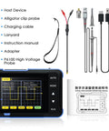 Pocket Automotive Oscilloscope And Multimeter With One Button Auto Calibration DSO152 2.8 Inch TFT Kit and accessories