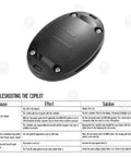 Replacement Unit For Co Pilot Equipped PowerDrive Trolling Motors top view with screws visible, troubleshooting table shown