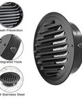 6 Inch Stainless Steel Round Air Vent Cover With Built In Fine Mesh For Soffit Exhaust Ventilation In Kitchen Bathroom Garage Office And Warehouse Use Durable And Easy To Install
