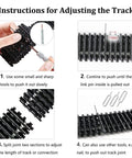 Instructions for adjusting the Tank Robot Chassis Starter Kit With MiniTP100 Metal Track Platform tracks using tools