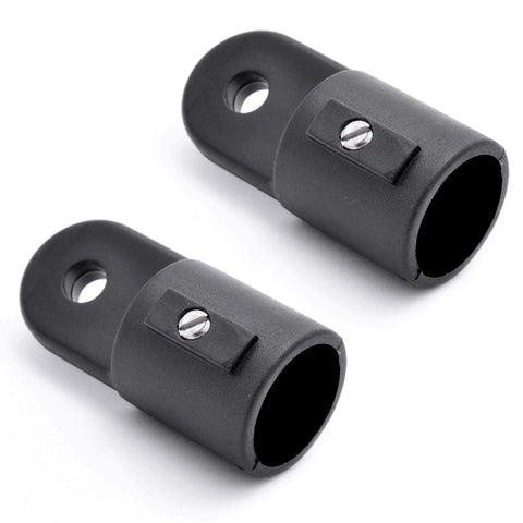 Seven Eighths Inch Eye End Bimini Cap Black Nylon Eye End For Seven Eighths Round Tube Marine Top Fittings Kayak Canoe Boat Hardware