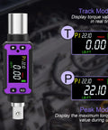 1/2 Inch Digital Torque Adapter Set With Ultra Slim Design For Tight Spaces, Delivers 0.4-22.1 Ft-Lb (0.6-30 Nm) Of Precise Torque, Great For Engine Bays, Bicycle Spokes, And Other Confined Work Areas. digital torque adapter with display