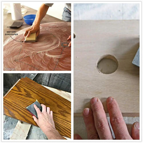 Twin Ultra Fine 42 Piece Wet Dry Sandpaper Set Featuring 240 To 10000 Grit Assortment used on wood and metal surfaces
