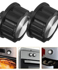 2-Pack Universal Oven Control Knob Replacement For Air Fryer, Stove, And Grill, Heat Resistant Plastic Timer Switch