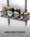 Solid Setup 9 Tier Over The Door Pantry Organizer Built Tough To Store Spices And Jars Straight Up Heavy Duty Metal Hanging Rack with jars and spices.