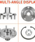 Pair Front Wheel Hub And Bearing Assembly For Toyota Avalon 1995-2004 Camry 1992-2003 Sienna 1998-2003 Solara 1999-2003 And Lexus ES300 1992-2003 RX300 1999-2003 5 Lug 4.5 Inch Bolt Circle 114.3mm shown in multi-angle view
