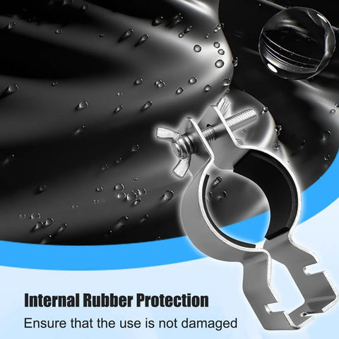 Adjustable Pipe And Drape Clamps For Party Decor with rubber protection, heavy-duty steel for venue setup, rust resistant