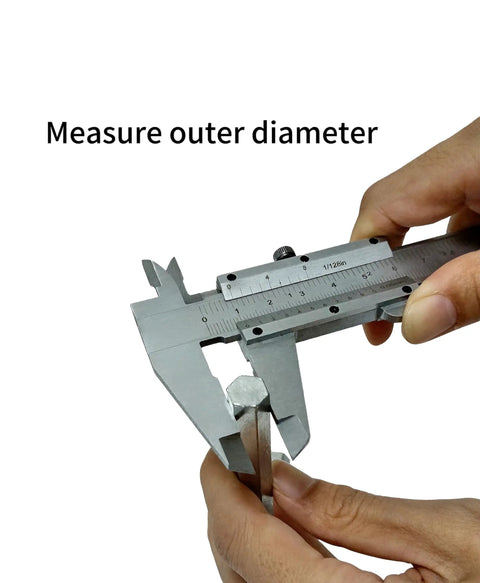 Dual Scale Vernier Caliper 6 Inch Stainless Steel Measuring Tool With Inch And Metric Readings measuring outer diameter