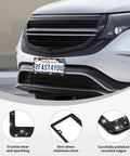 Two Pack Bling License Plate Frames With Rhinestone Diamonds Sparkly Diamond Car Plate Cover For Women on car front