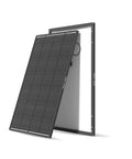 ShadowFlux 200W Anti Shading Solar Panel for 12V 24V Systems With High Efficiency N Type PV Modules, front and side view