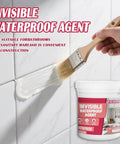 Crystal Clear Waterproof Sealant, Invisible Leak Fixes That Stand Their Ground, Heat And Cold Resistant Formula, 500 Gram Tube With Handy Brush For Roof Walls And Bathroom Patching applied on bathroom tiles.