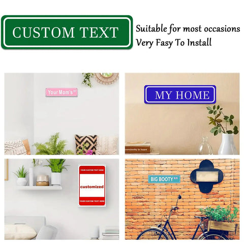 Custom 3x12 Inch Metal Sign Personalize With Your Text Or Photo For Office Home Bar Indoor Outdoor Decor Durable Steel Sign With Color And Font Options Your Message Your Style on wall display