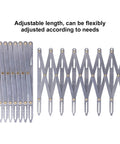 Aluminum Expanding Sewing Gauge With Button Guide And Equal Space Divider For Quilting Adjustable Ruler Set with 8 connected segments