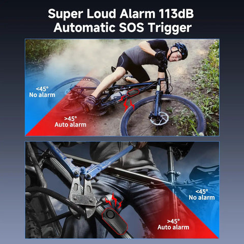 Upgraded Wireless Bike Alarm With Rechargeable Battery, Vibration Motion Sensor Anti Theft, IP65 Waterproof Motorcycle Alarm With Remote, Ideal For E Bikes, Scooters, Cars And Any Two Wheeler