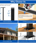 Totally Modular Cable Railing Kit For Decks And Patios Featuring 42 Inch Stainless Wire Posts with code compliance info and installation details.