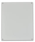 White Painted Carbon Steel Back Panel For AM Series And Ultraline Fiberglass Enclosures, 16 By 14 Inches, 0.075 Inch Thick