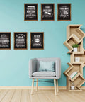Fresh Industrial Chic Bulletin Board Poster Set leveling up classroom vibe with seven motivational wall prints.