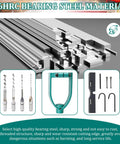 DIY Friendly Bench Drill Locator Set For Woodworking Mortiser Square Hole Drill Guide Kit With Chisels And 4 Steel Bits