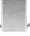 Close-up of zinc plated 4 Pack Trailer Stake Pocket Winches, pin holes visible, for flatbed utility hauling 16200 lb capacity.