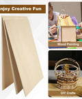 Basswood sheets, unfinished natural wood, 24 pcs, 16x12x1/8 in; crafting, painting, laser cutting