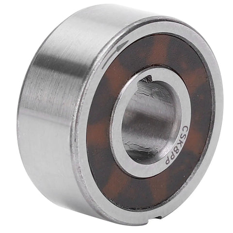 Rock Solid CSK8PP One Way Bearing With Dual Keyway 8X22X9mm Freewheel Clutch visible from the side, showcasing the steel body.
