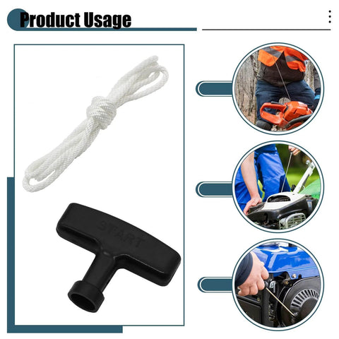 Two Pack 4 Foot Pull Cord Rope Replacement For GX200 GX120 GX240 GX270 Champion Generators With Recoil Starter Handle usage guide